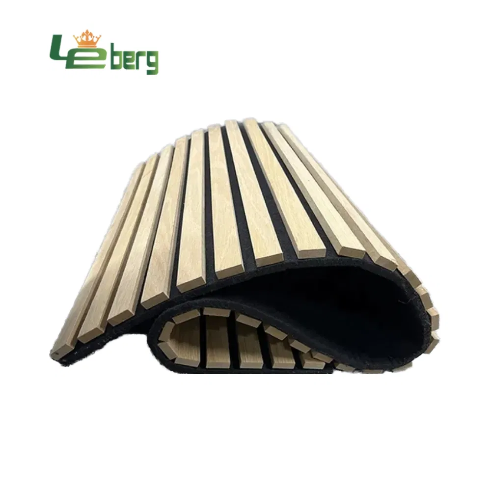 MDF Wood Acoustic Board Solid Wooden Soundproof Slat Acoustic Panel for Wall Panels Ceiling
