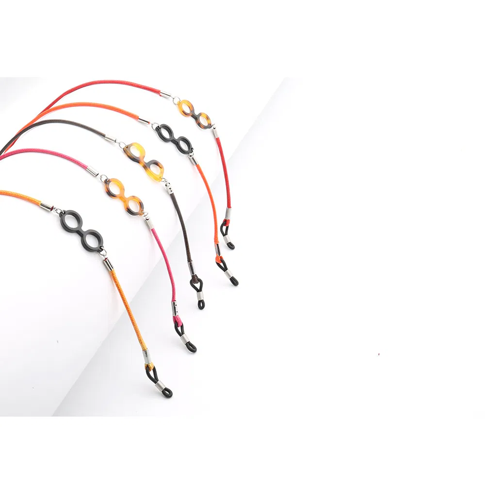Fashion Designer Cheap Cords Sunglasses Glasses Chain with Acetate Decor