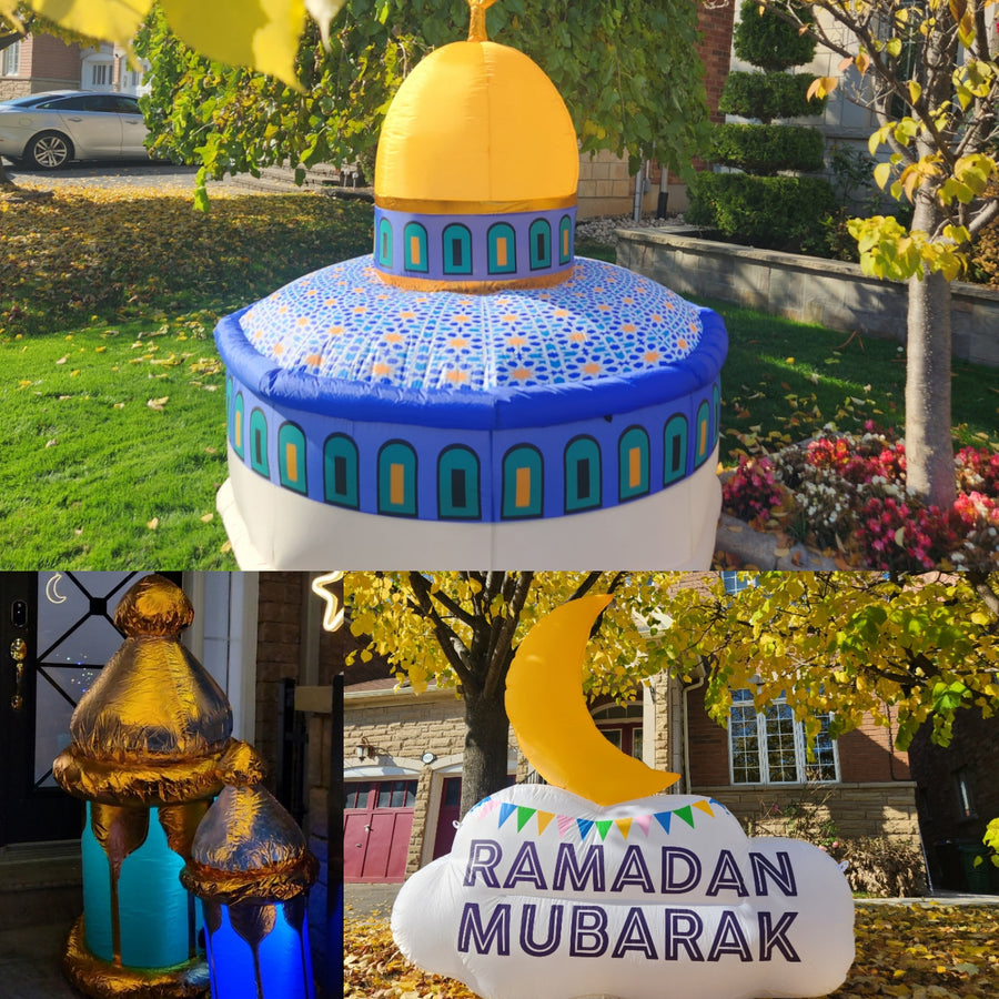 2023 New Giant Ramadan Decoration Inflatable Mosque for Sale