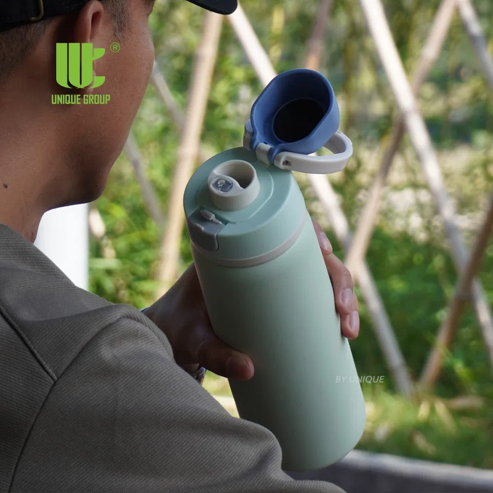 750ml 25oz Leakproof Stainless Steel Coffee Bottle Double Wall Thermal Travel Bottle with Handle and Flip Open Lid