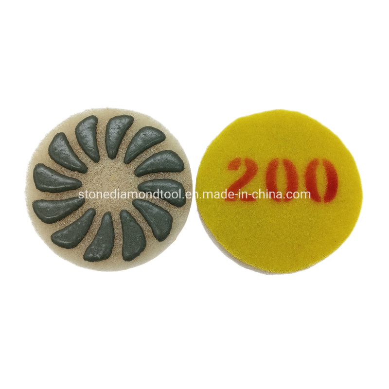 100mm 4 Inch Concrete Diamond Impregnated Floor Wet Resin Sponge Polishing Pads