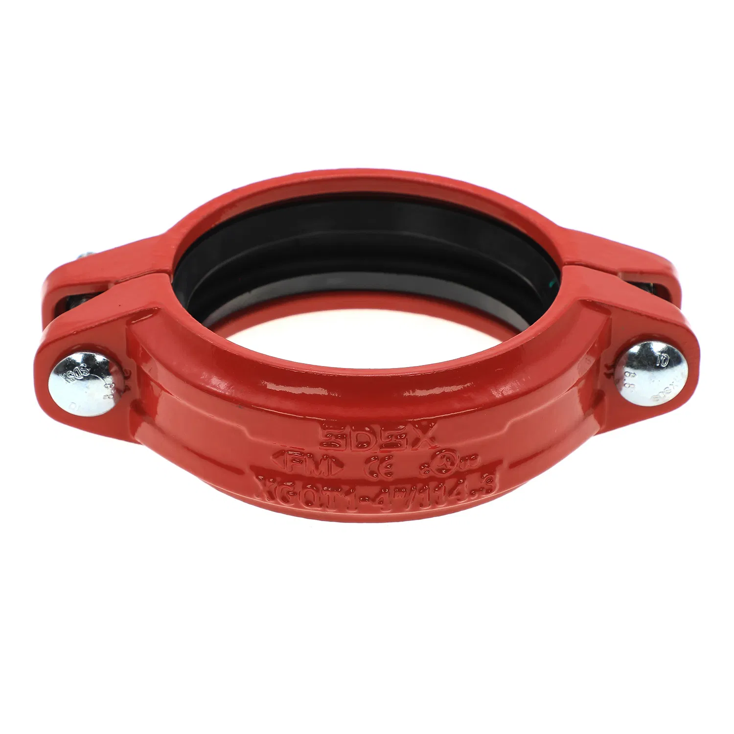 UL FM Approved Grooved Pipe Fitting Rigid Flexible Coupling Red Color