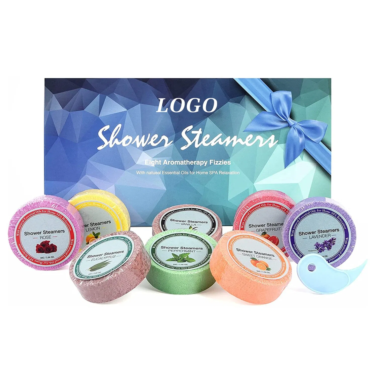 Beauty Cosmetics Skin Care Eight Aromatherapy Fizzies with Natueal Essential Oils for Home SPA Relaxation Shower Tablets