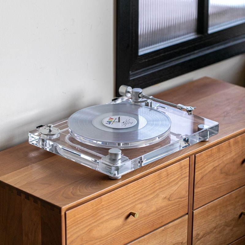 Прозрачный виниловый проигрыватель Hi-Fi X10