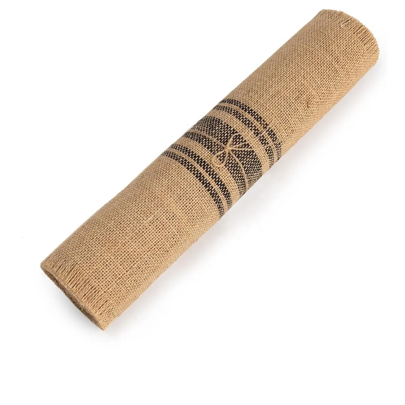 Stripe Burlap Table Runners Jute Vintage Burlap Roll