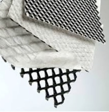 7mm Basement and Retaining Wall Drainage Plastic Composite Drainage Net Material PP. Pet