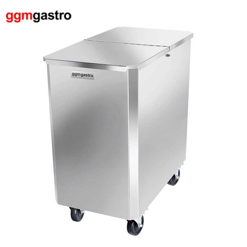 Прямоугольный мусорный бак с крышкой, 150 л