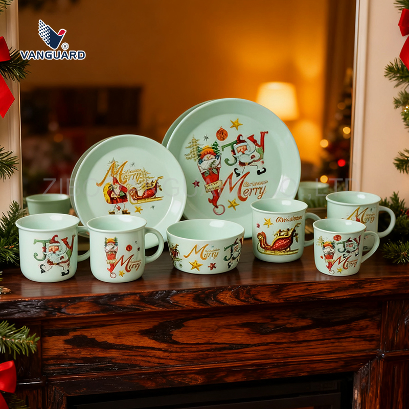 Factory Direct Porcelain Tableware Dish Set Dinnerware Set Custom Printing Dinner Set Ceramic Dining Set for Kitchen