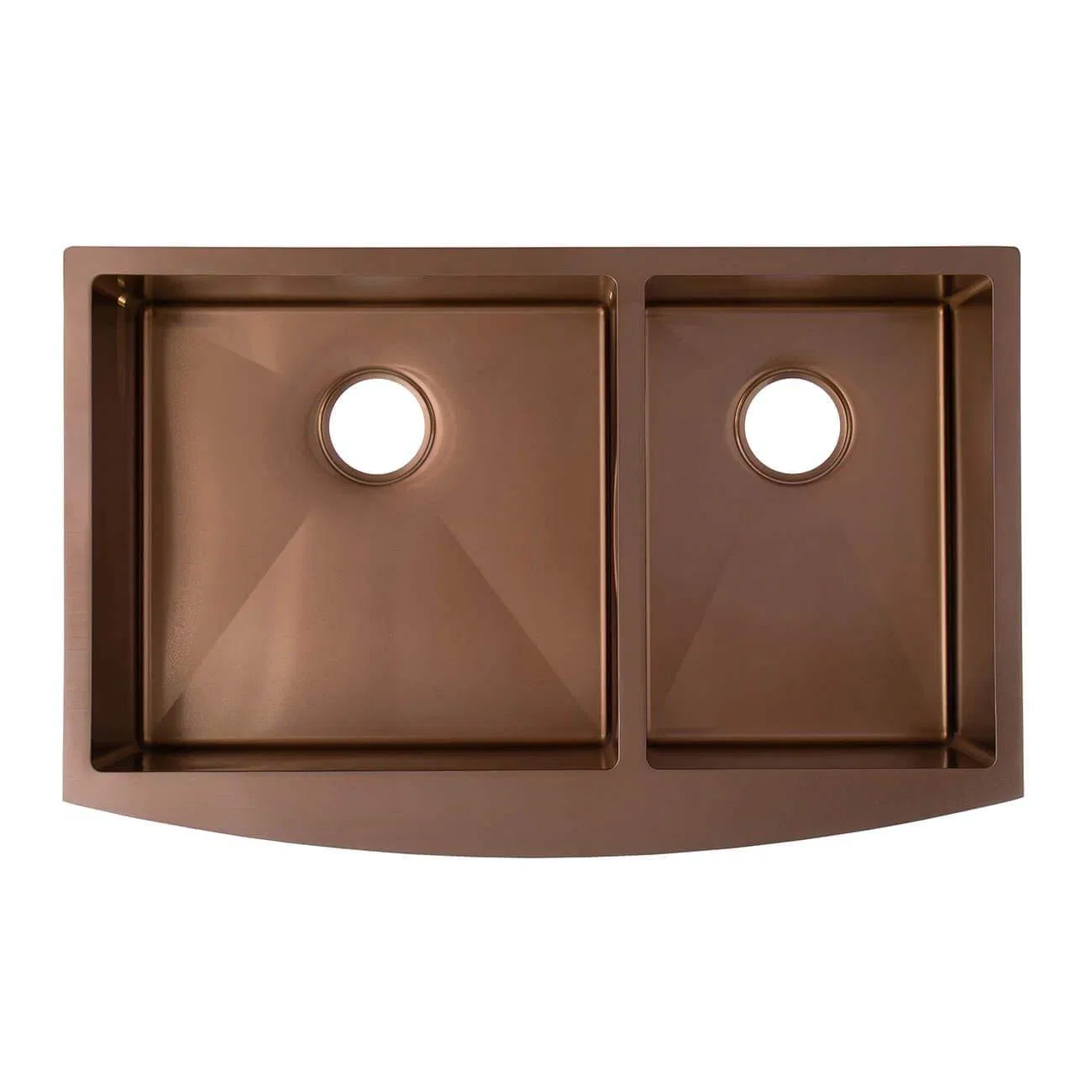 10060 Nano Tainless Steel 30" Bronze Double Bowl Apron Front Farmhouse Kitchen Sink