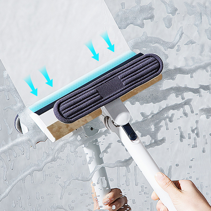 Promotional Wholesale Inexpensive Plastic White Water Collect Window Cleaning Scrubber Squeegee