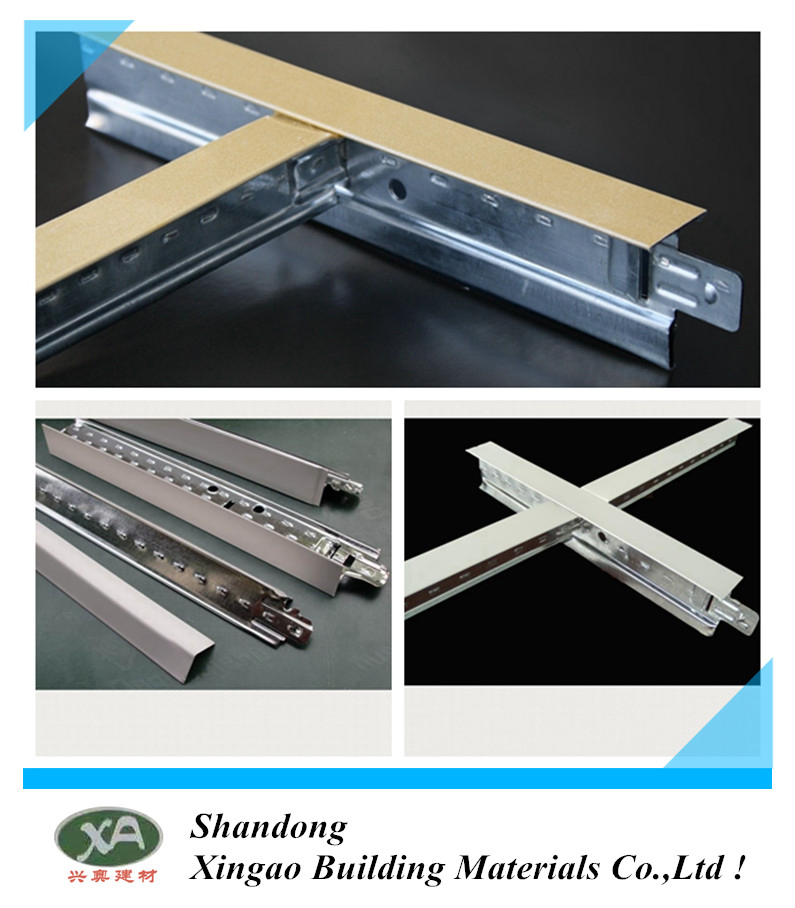 2023 China Aluminum T Runner Main Tee and Cross Tee Ceiling Grid Manufacturer