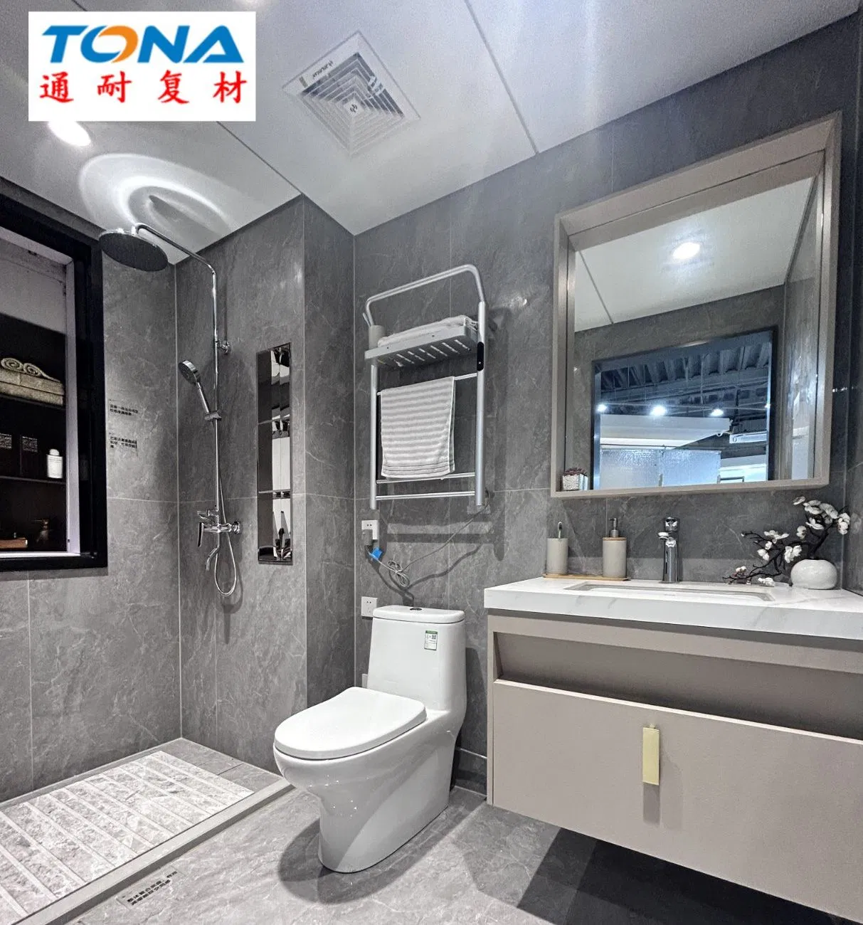 Accessories Prefabricated Furniture Easy Install Fast Ship Factory Direct SMC Bathroom
