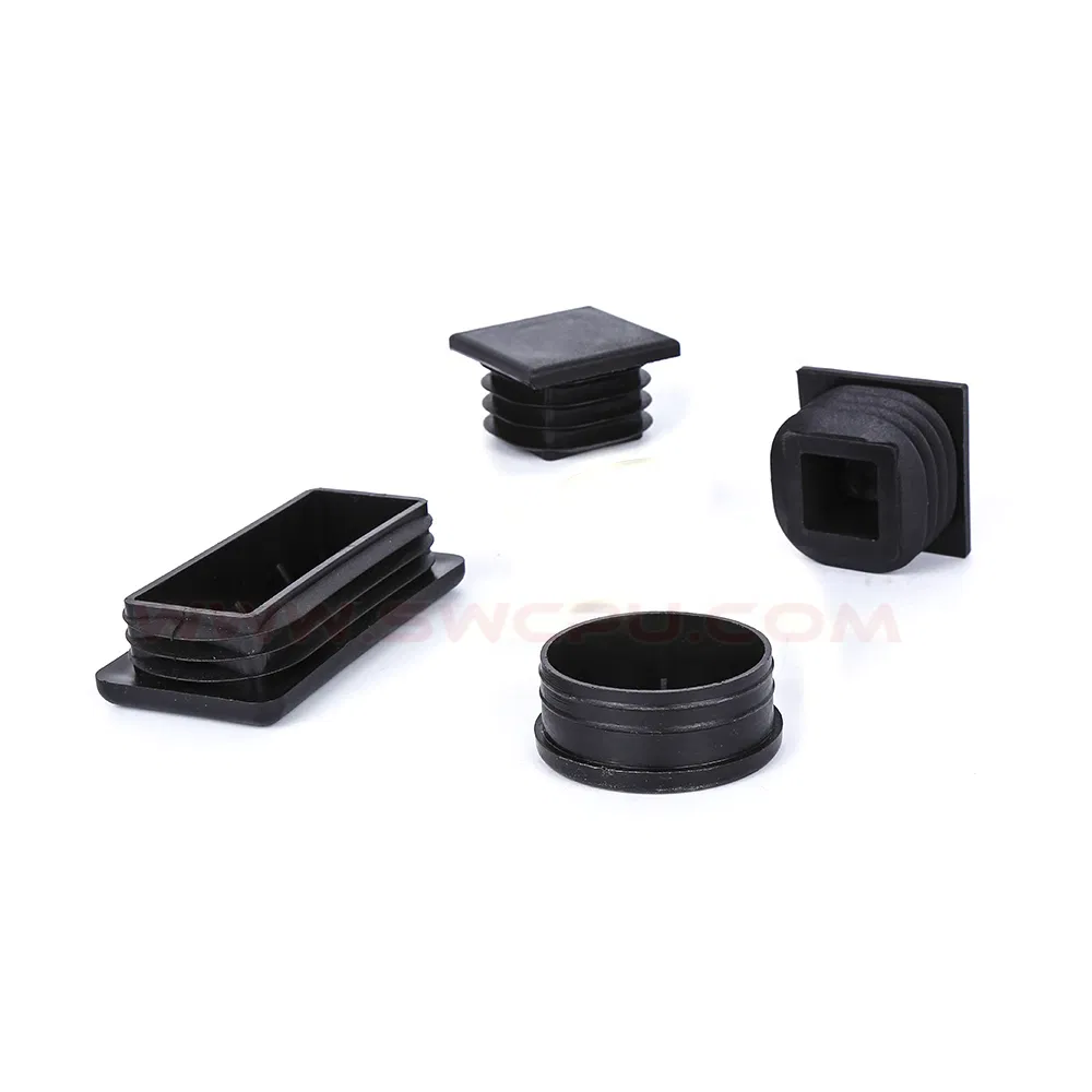 Custom Black ABS Plastic End Caps for Aluminum Extrusion Profiles