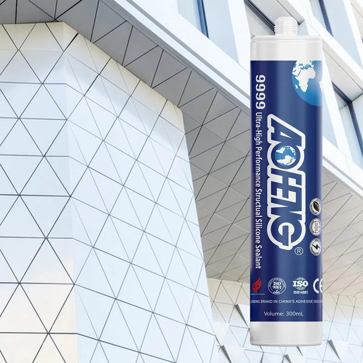 All-Weather Silicone Sealant for Glass, Stone, Aluminum, and Metal Curtain Walls in Heavy-Duty Outdoor Projects