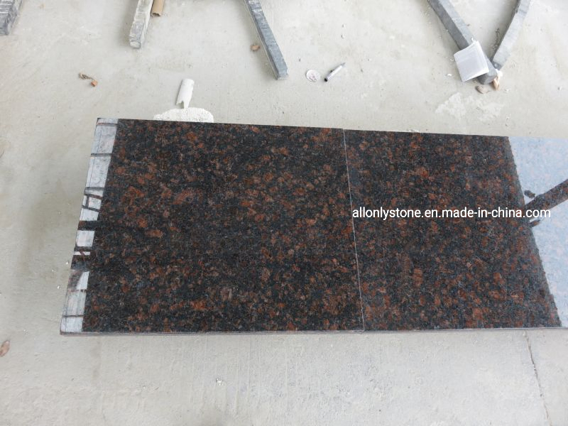 Precut Natural Stone Tan Brown Granite Countertop for Kitchen and Bathroom with Sink and Cabinet