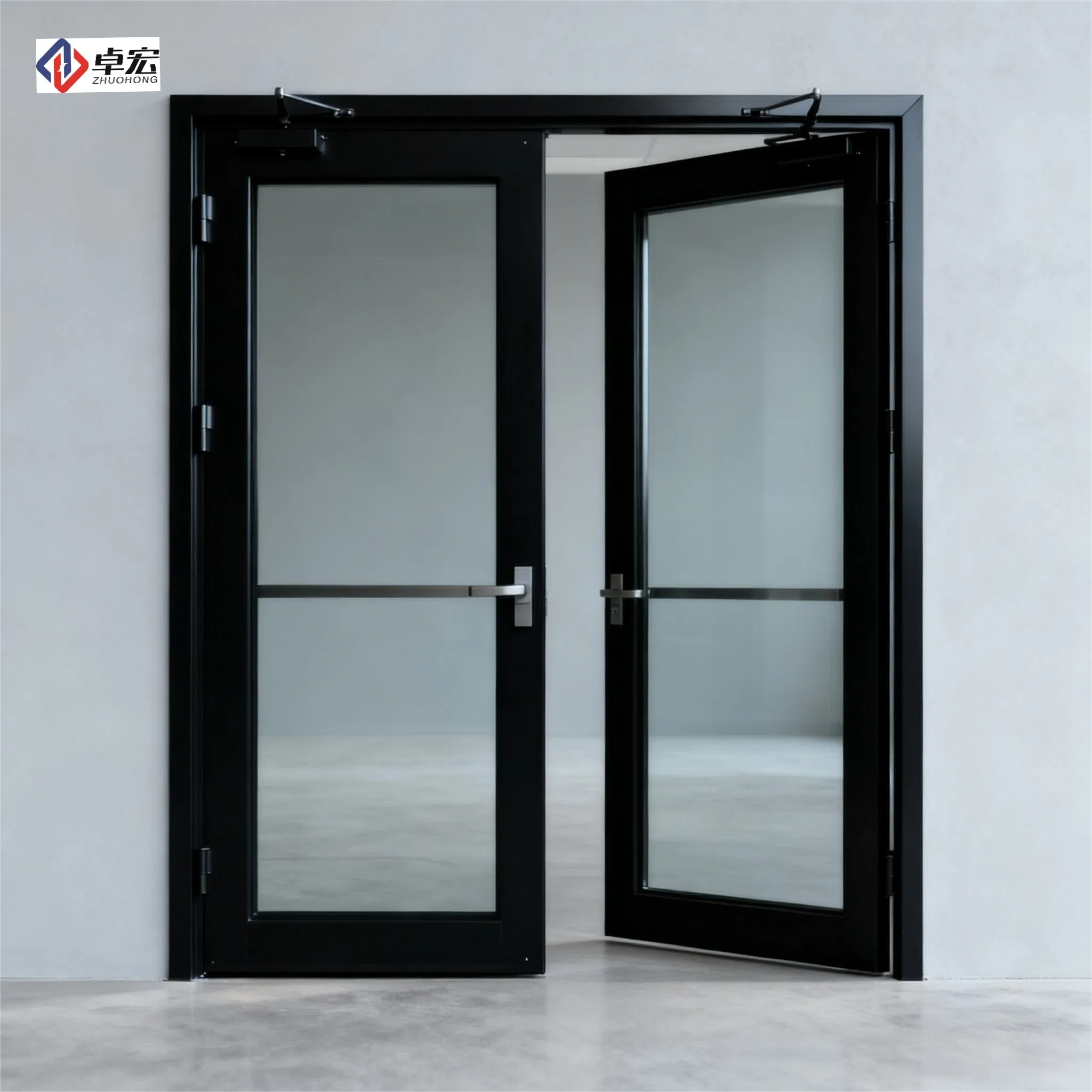 Industrial Heavy-Duty Safety Fireproof Glass Door Steel Frame