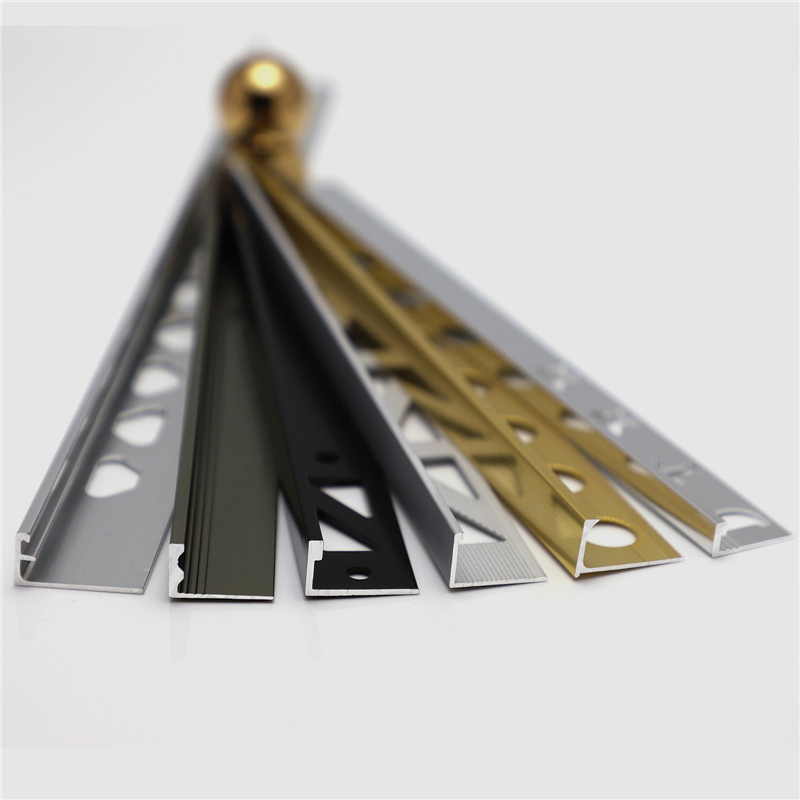 Factory Customized Ceramic Metal Different Shapes Aluminum Profile Wall Corner Edge Tile Trim