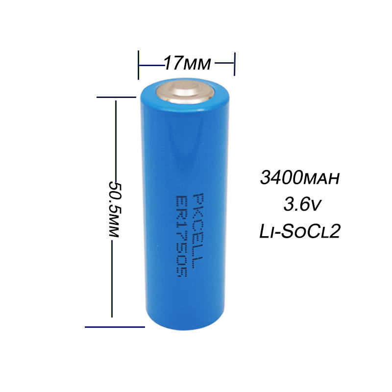 Литиевая батарея ER17505 3.6V 3400mAh