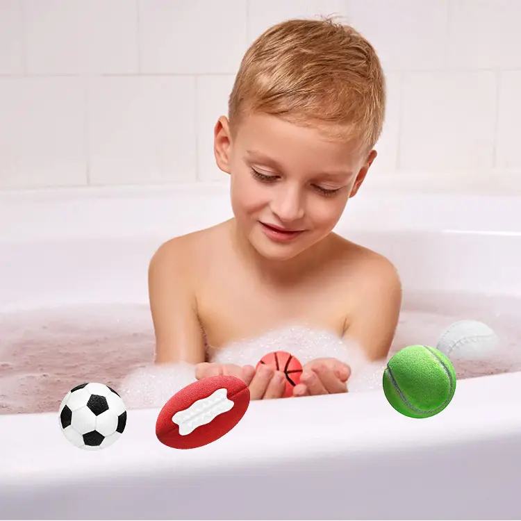 Natural Ingredients Bath Salt Bombs for SPA Experience Sports Bath Bomb Set