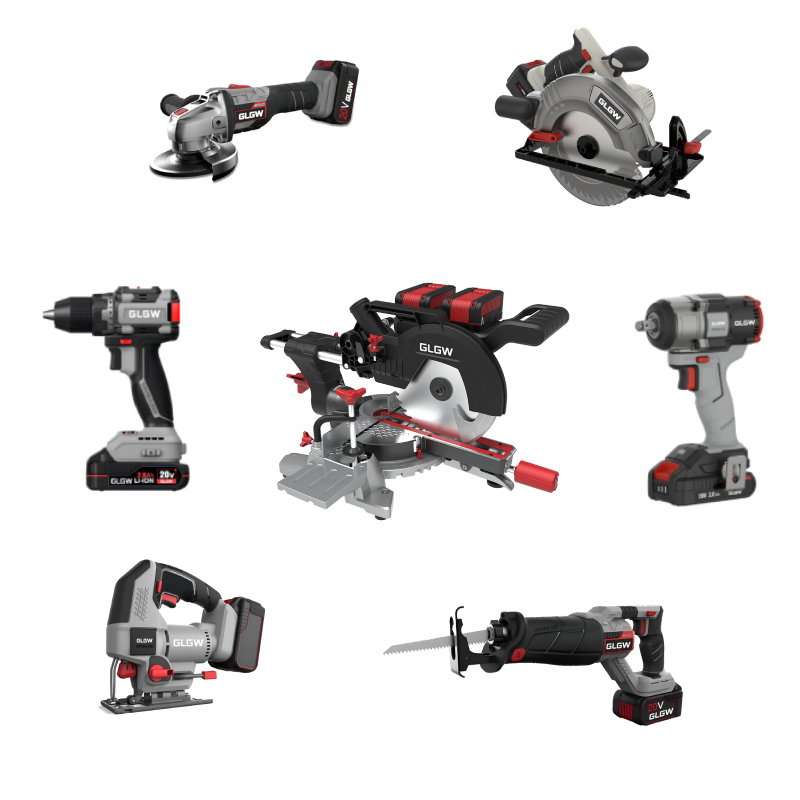 Glgw Power Tools 18V 800nm Heavy Duty Cordless Brushless Electric Impact Wrench