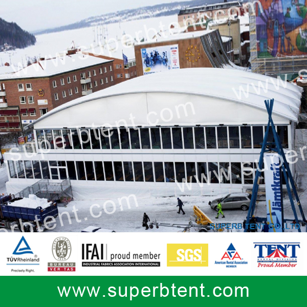 Double Tents with Circular Roof Top