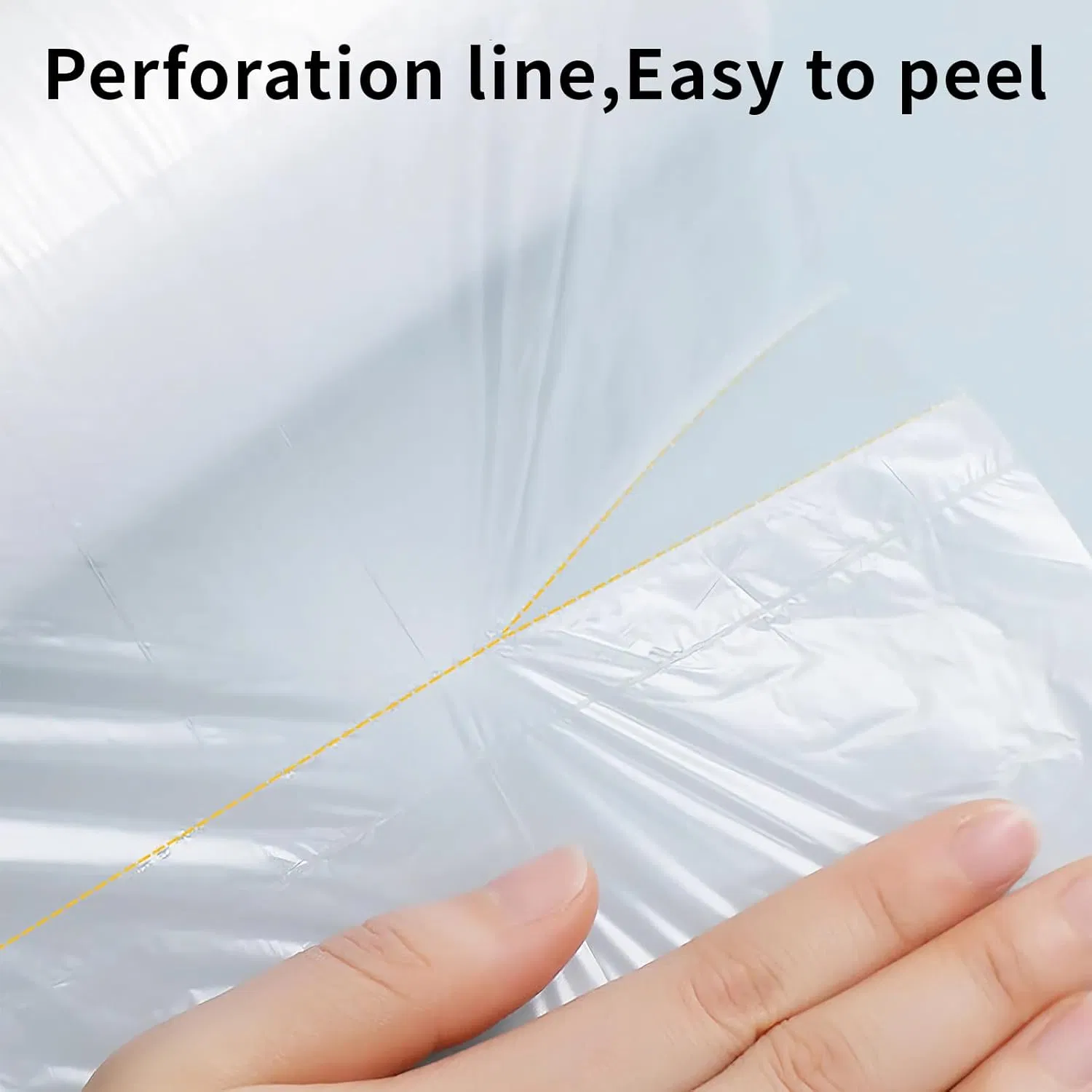 Clear Plastic Produce Bags on Roll Supermarket & Grocery Use