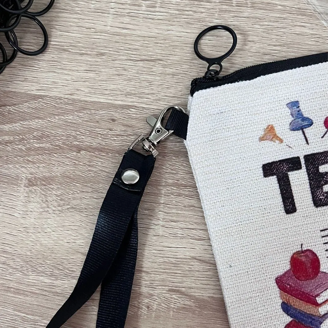 Hot Sale Custom Funny Makeup Cosmetic Bag Portable Toiletry Pouch Girls Zipper Soft Canvas Cosmetic Bags