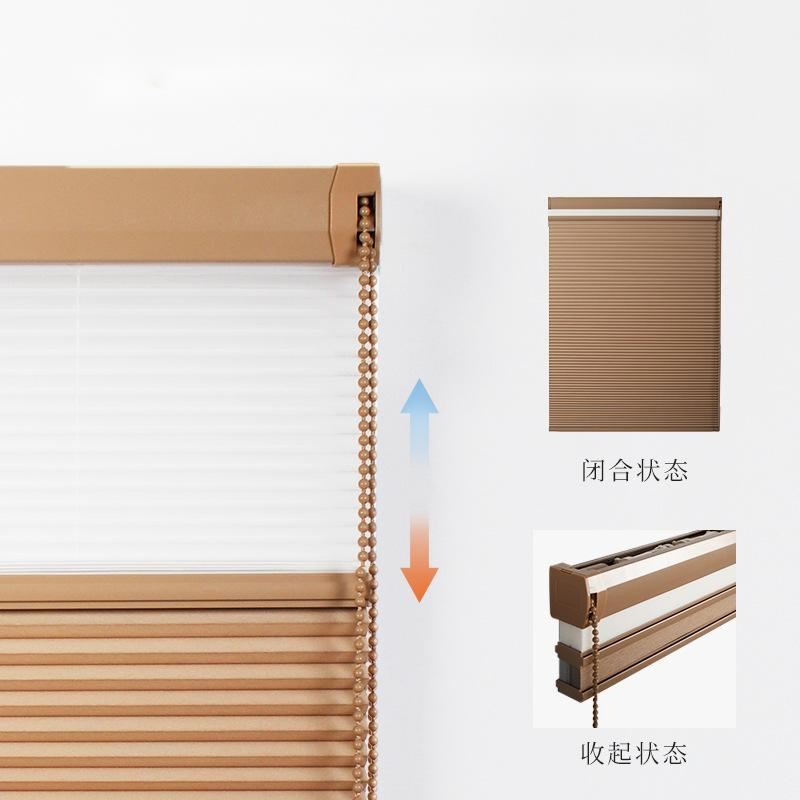 Manual Thermal Insulation Noise Reduction Double Layer Honeycomb Blinds House Curtains