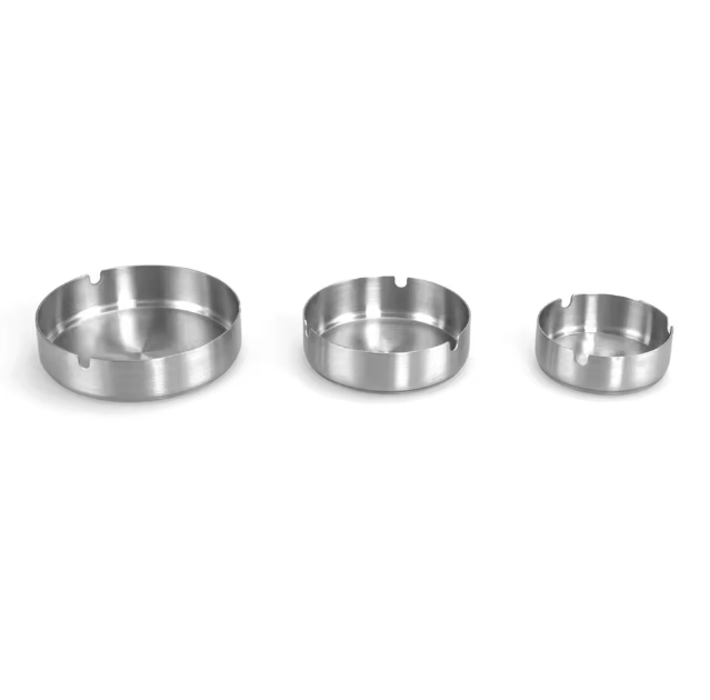 Stainless Steel Ashtray Cigar Pocket Ashtray for Outdoor Home Office Restaurant
