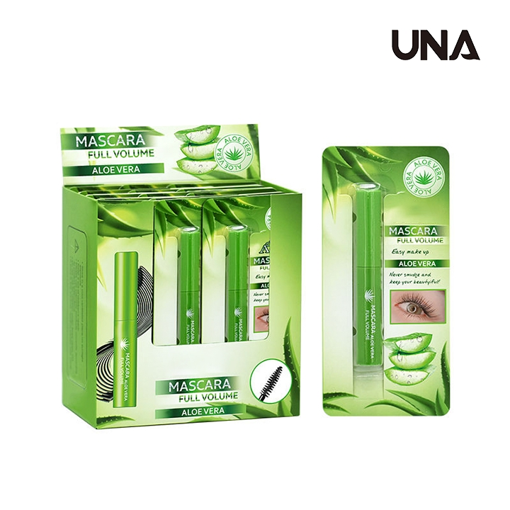 Aloe Vera Liquid Mascara with Waterproof Long-Lasting Curly Eyeliner Thick Eyelashes Lengthening Feature Chemical Ingredients