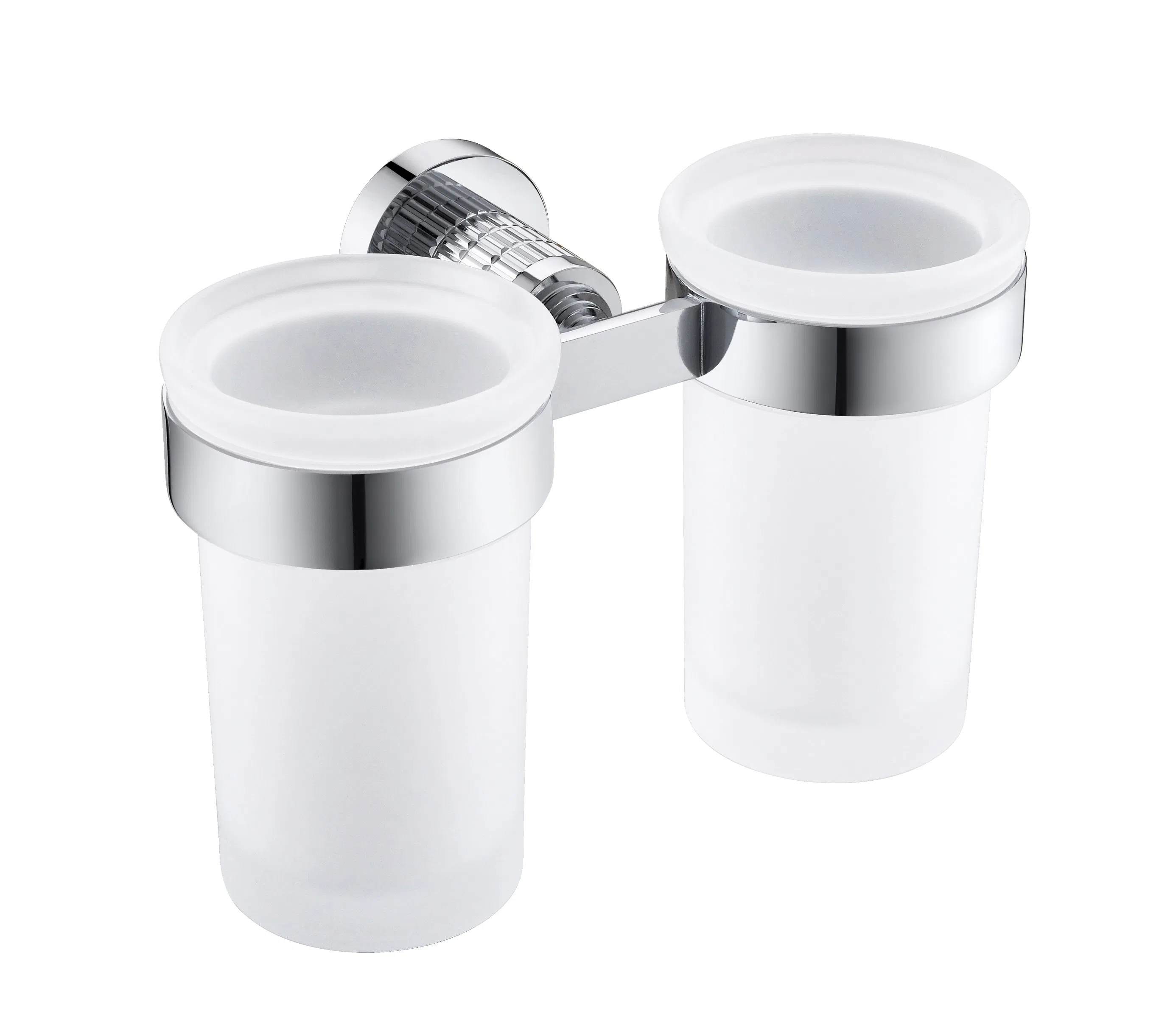 Hot Sale Wall Glass Toothbrush Holder for Modern Villas and Hotels Bathroom