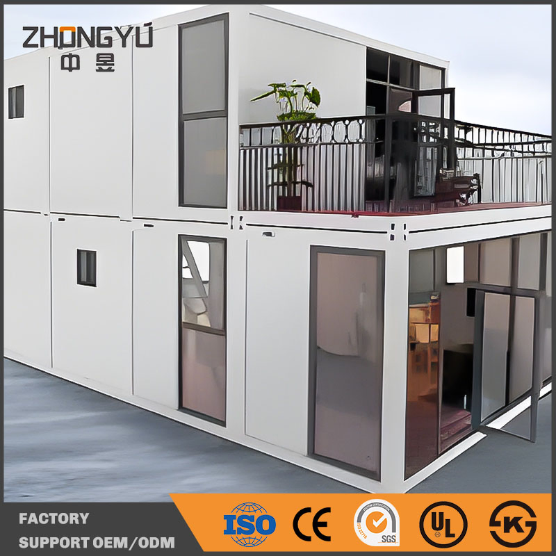 Modern 3 Bedroom Prefab Glass Homes for Quick Assembly