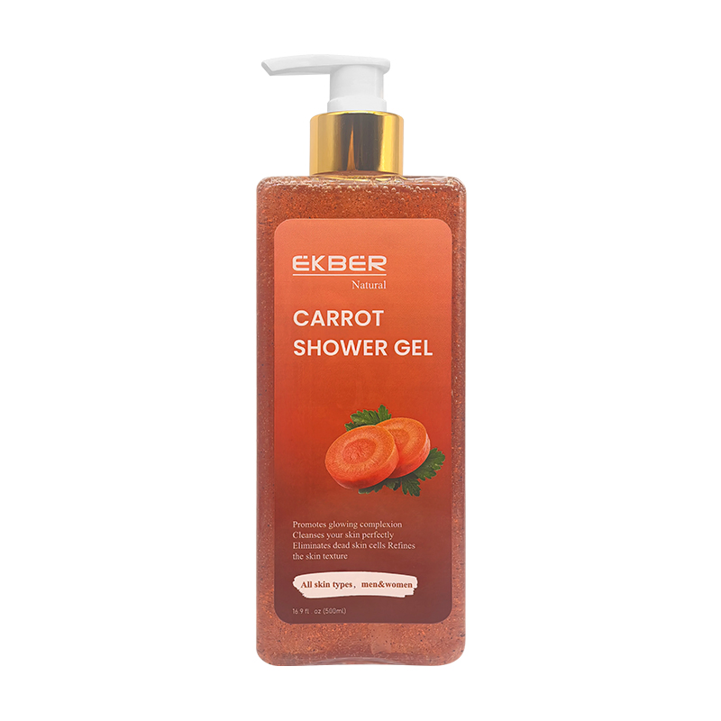 Carrot Shower Gel OEM Exfoliating Body Wash Organic Vitamin C Carrot Body Wash