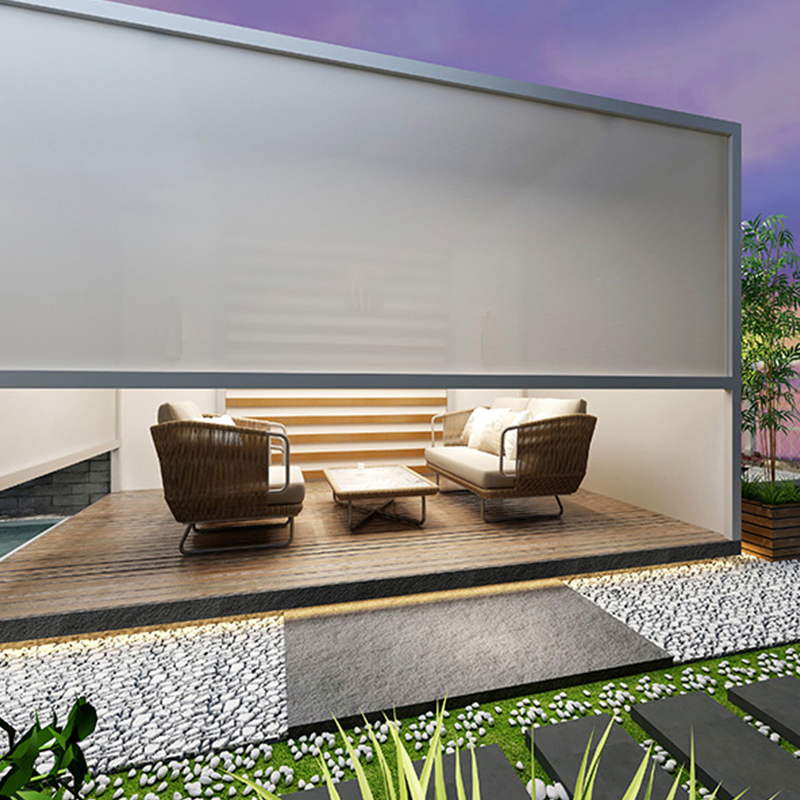 R&C Customized Size Motorized Waterproof Outdoor Roller Blinds