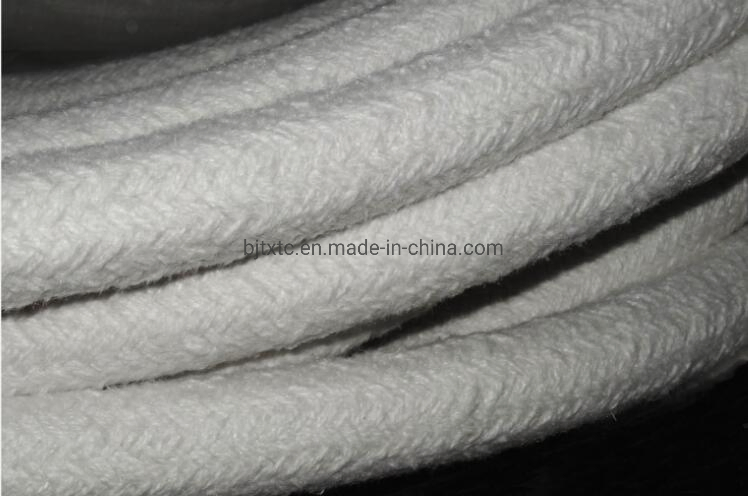 Refractory Round Braided Ceramic Fiber Rope for Thermal Sealing