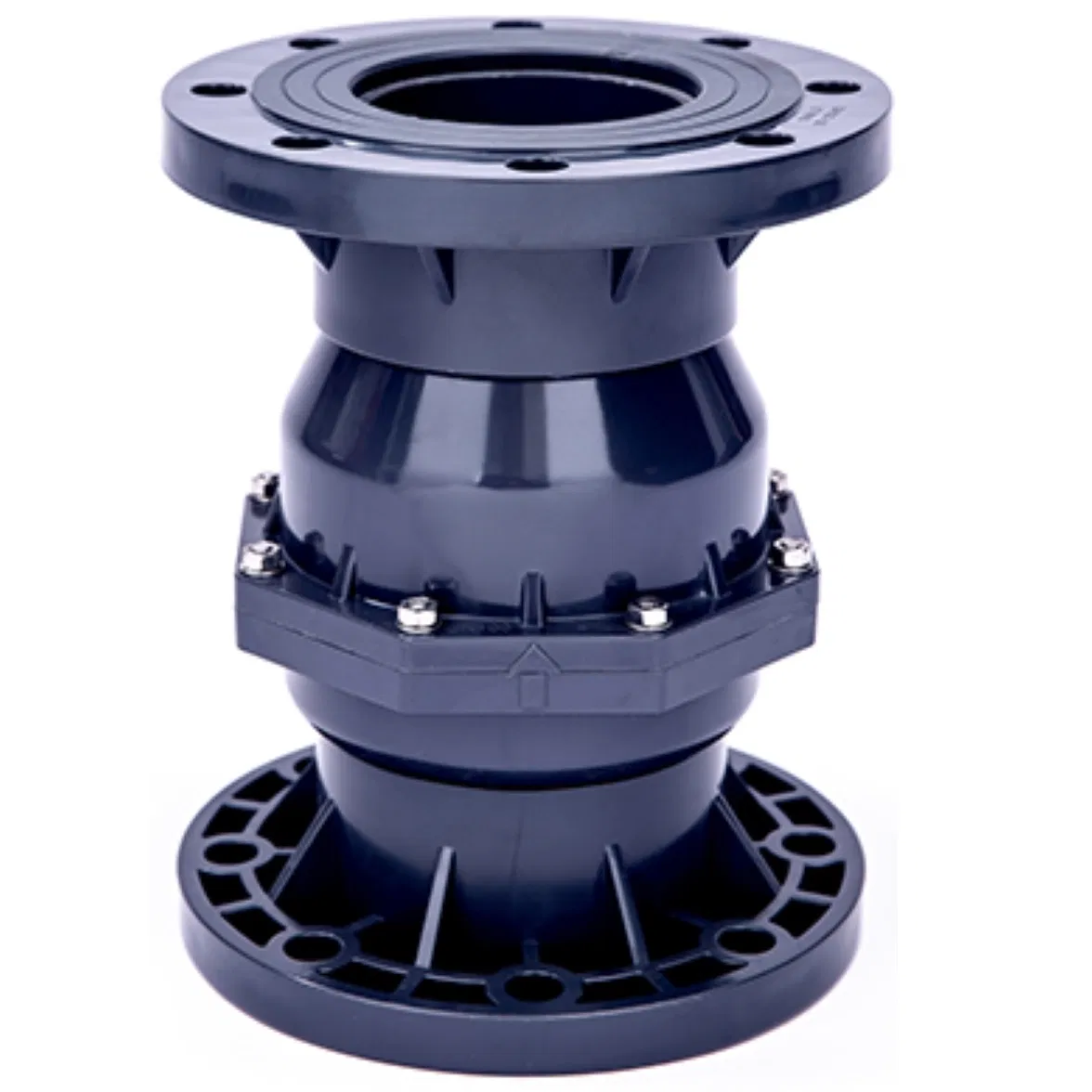 High Quality Full Bore Non Return Valve Plastic Double Flange Socket Check Valve PVC Wafer Flanged Check Valve UPVC Swing Type Single Disc Flap Check Valve