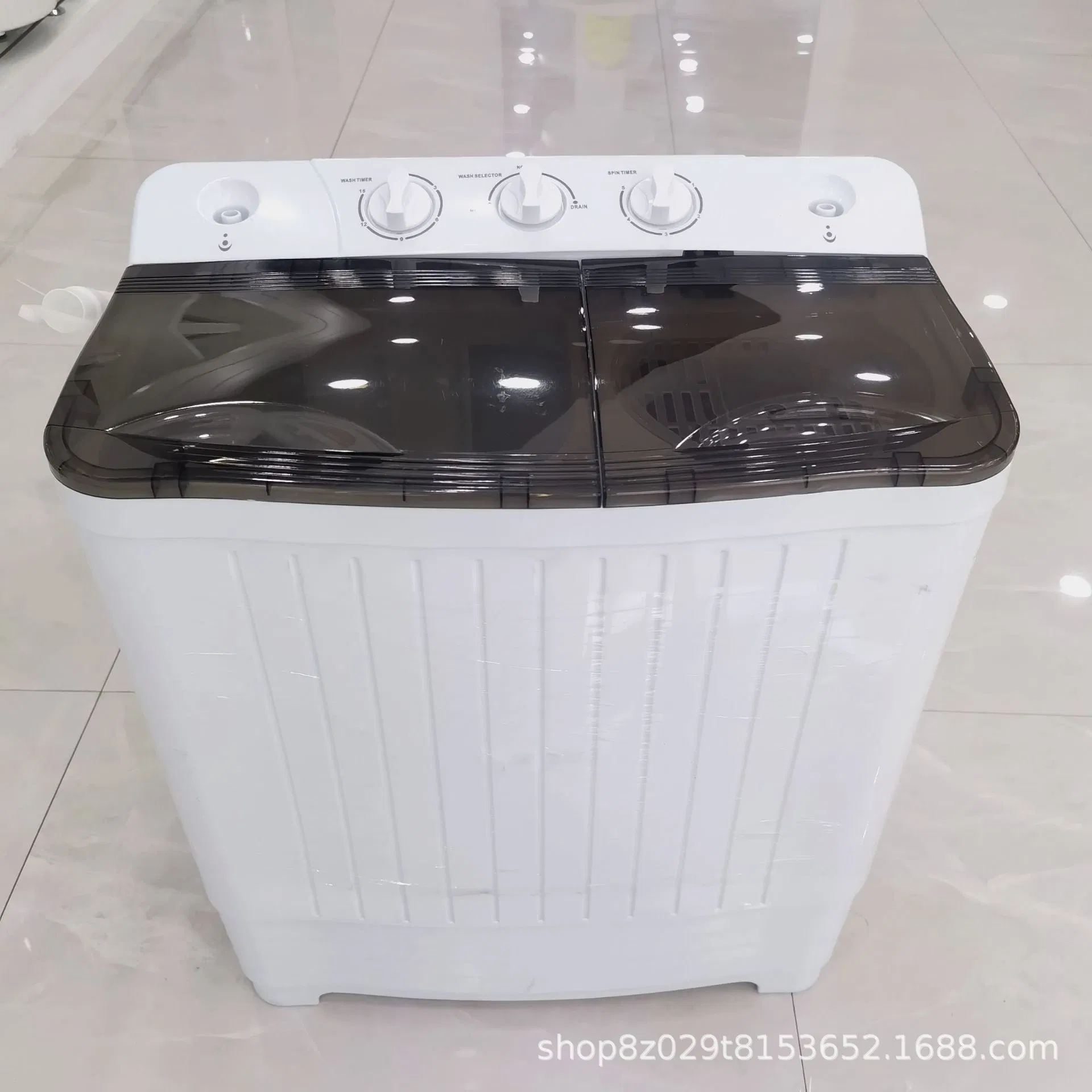 9kg Semi-Automatic All-in-One Twin Tub Washer Dryer Household Washing Machine