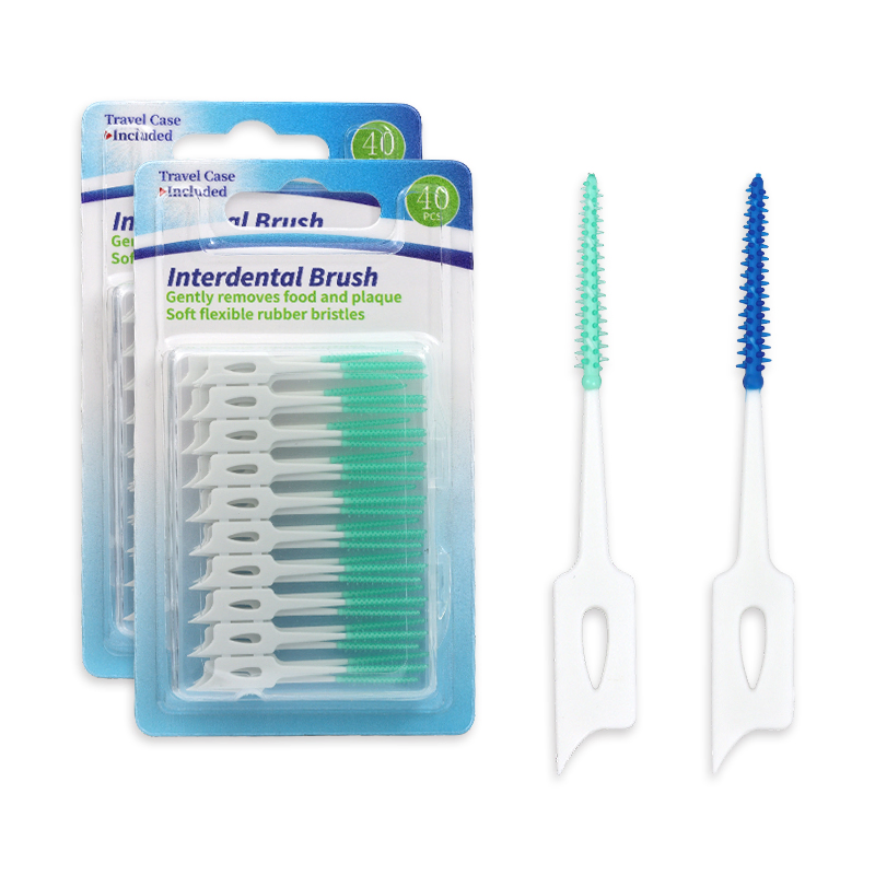 Soft Rubber Interdental Brush Toothpick Dental Picks for Orthodontic Brace Wide-Space