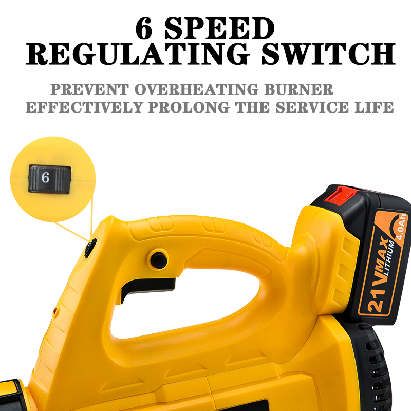 High-Speed Cordless Leaf Blower with Turbo Fan Technology