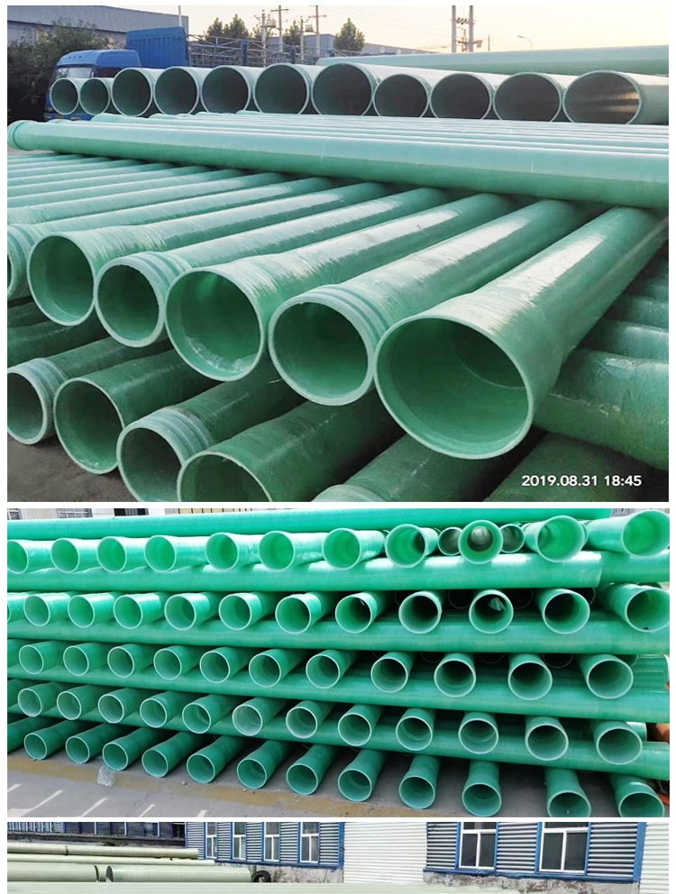 FRP Conduit for Wiring, Rainwater and Sewage and Smoke Exhaust Pressure Pipes