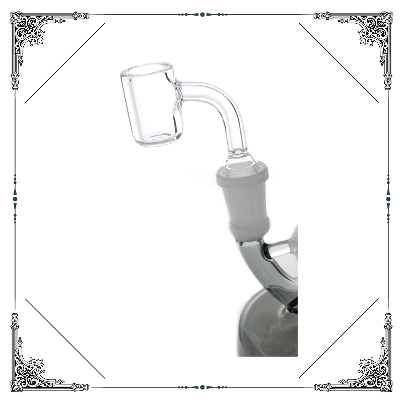 New Design 14.4 mm Quartz Banger Smoking Glass Water Pipe DAB Rig Recycler Oil Rig Wholesale