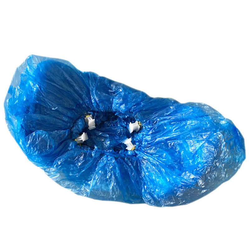 Diposable PE Plastic T Buckle Automatic Shoe Cover