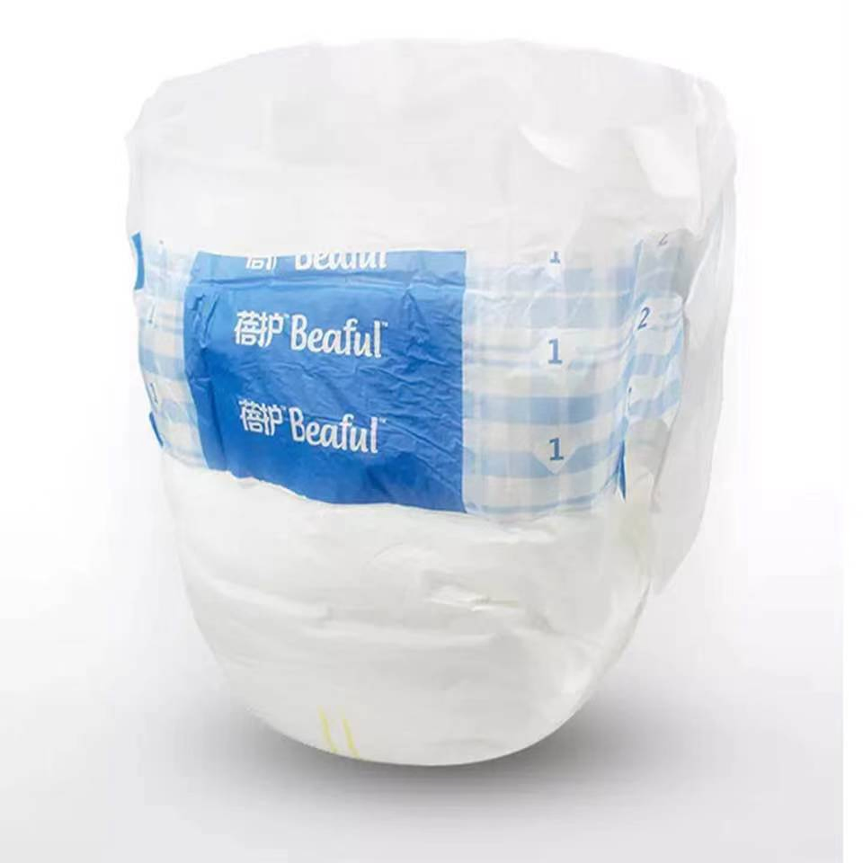 Hot Sale Wholesale Cheap Price OEM Unisex Tape Type PP Tape PE Film Disposable Printed Adult Diaper