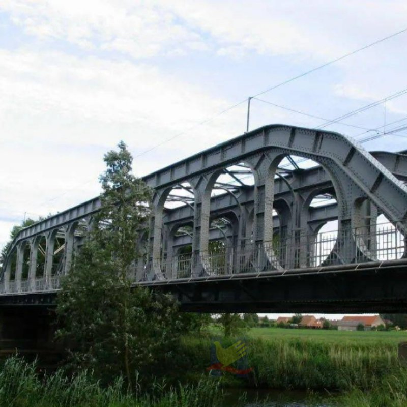 Corrosion-Resistant Hot-DIP Galvanized Steel Structure Bridge