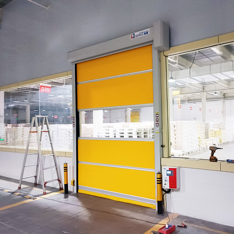 Car Wash High Speed Opening 2.0m/S PVC Plastic Roller Shutter Automatic Door