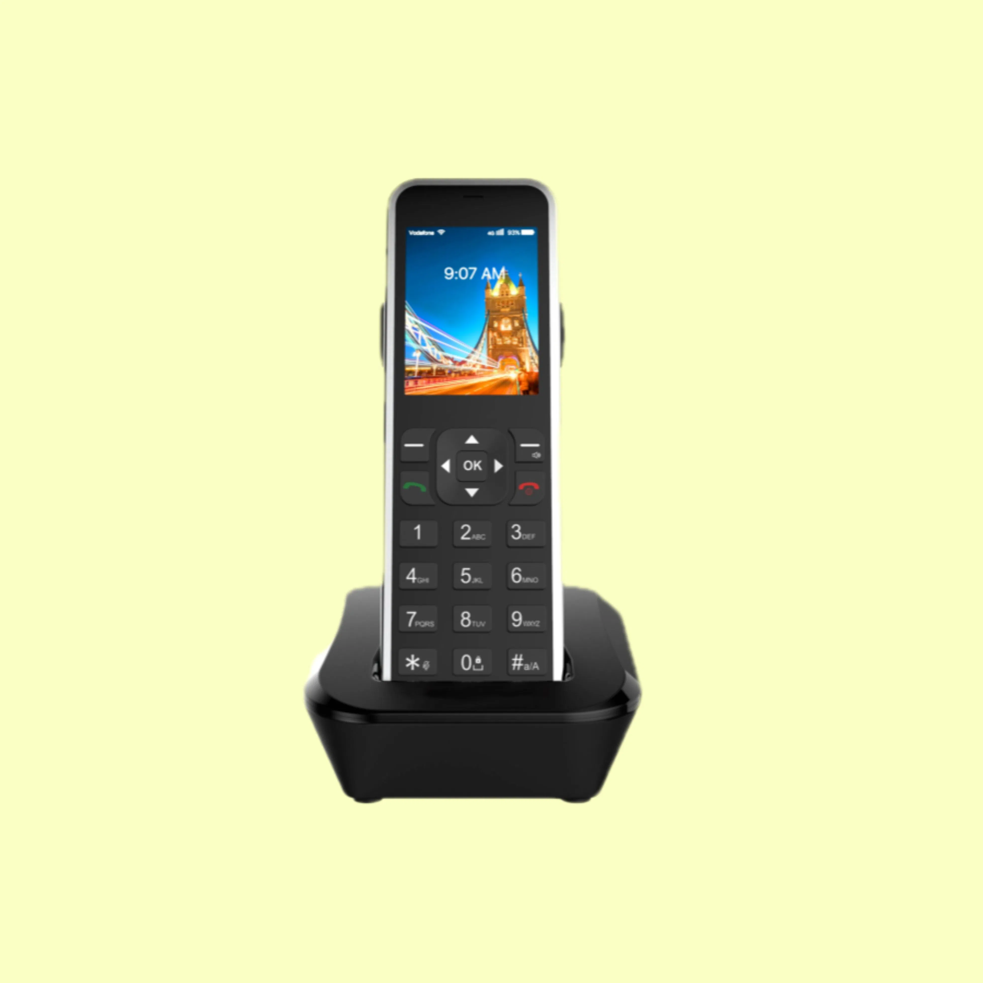 Smart Desk Phone with WiFi Hotspot 2.4-Inch Color TFT