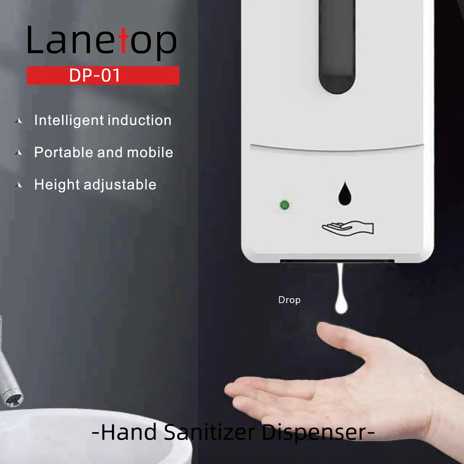 Automatic Gel Dispenser, Automatic Hand Sanitizer Dispenser Stand, Hand Sanitizer Dispenser