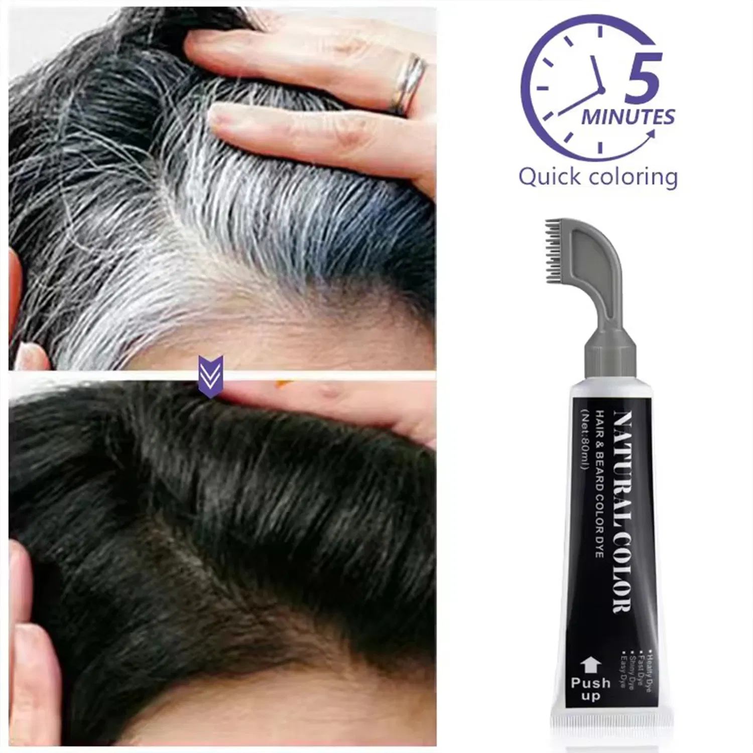 Factory Price Long-Lasting Hair Beard Coloring Dye