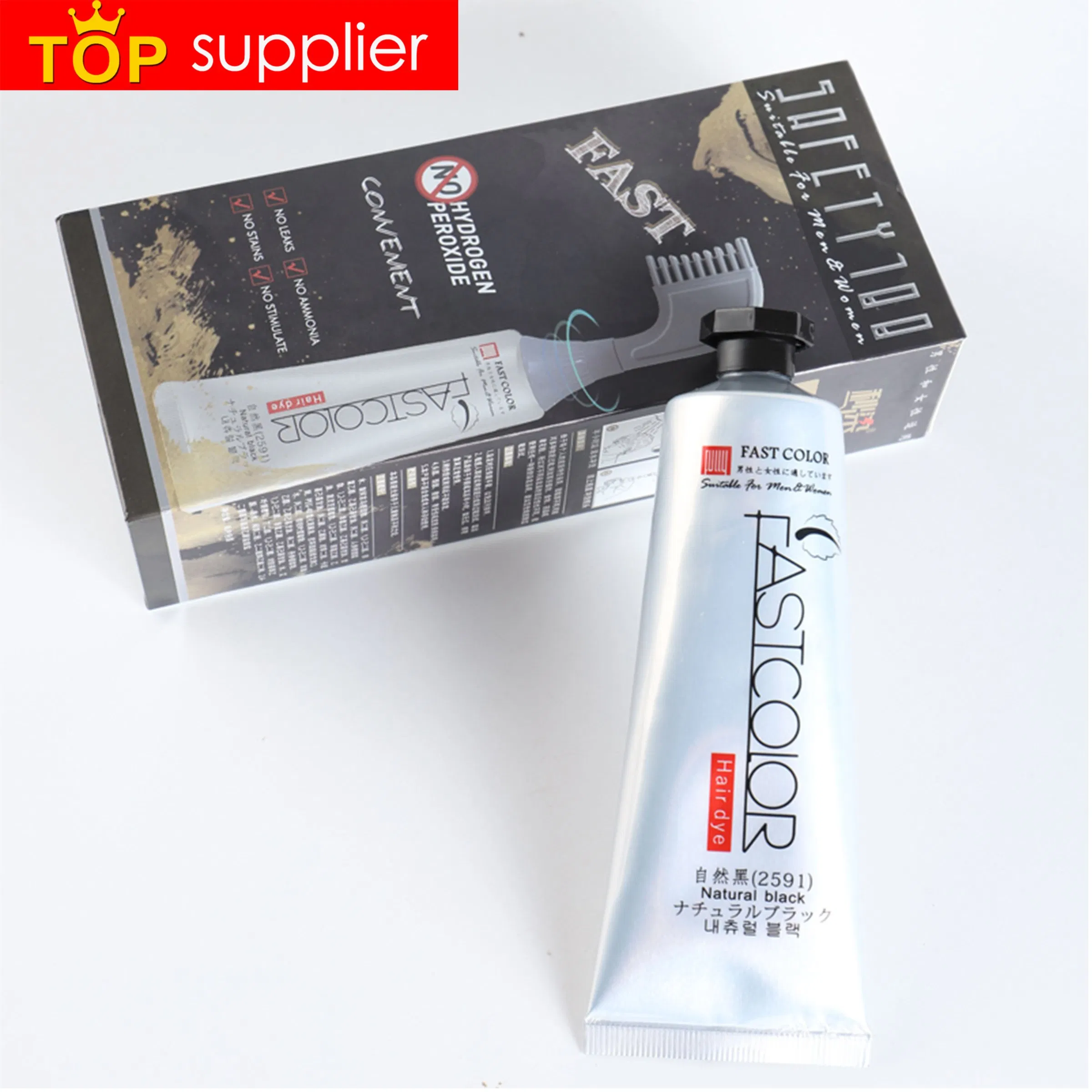 Support Customization Wholesale Fastcolor Hair Dye Comb Easy Coloring Herbal Hair Color