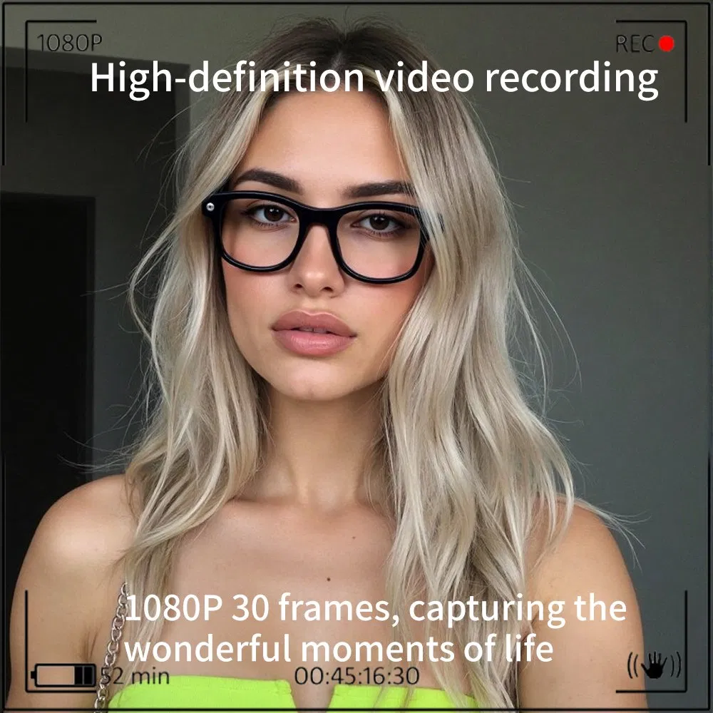 2025 Aimb-G1 Smart Glasses Ai Translator Antil-Blue Intelligent Sunglasses Bt with 8MP Camera and Video Gift Set